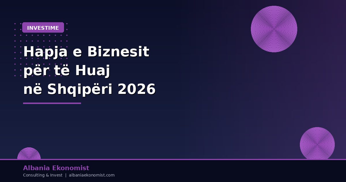 Hapja e Biznesit për të Huaj në Shqipëri — Udhëzues i Plotë 2026 | Albania Ekonomist