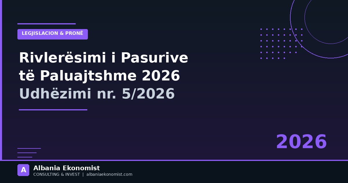 Rivlerësimi i pasurive 2026 — Albania Ekonomist