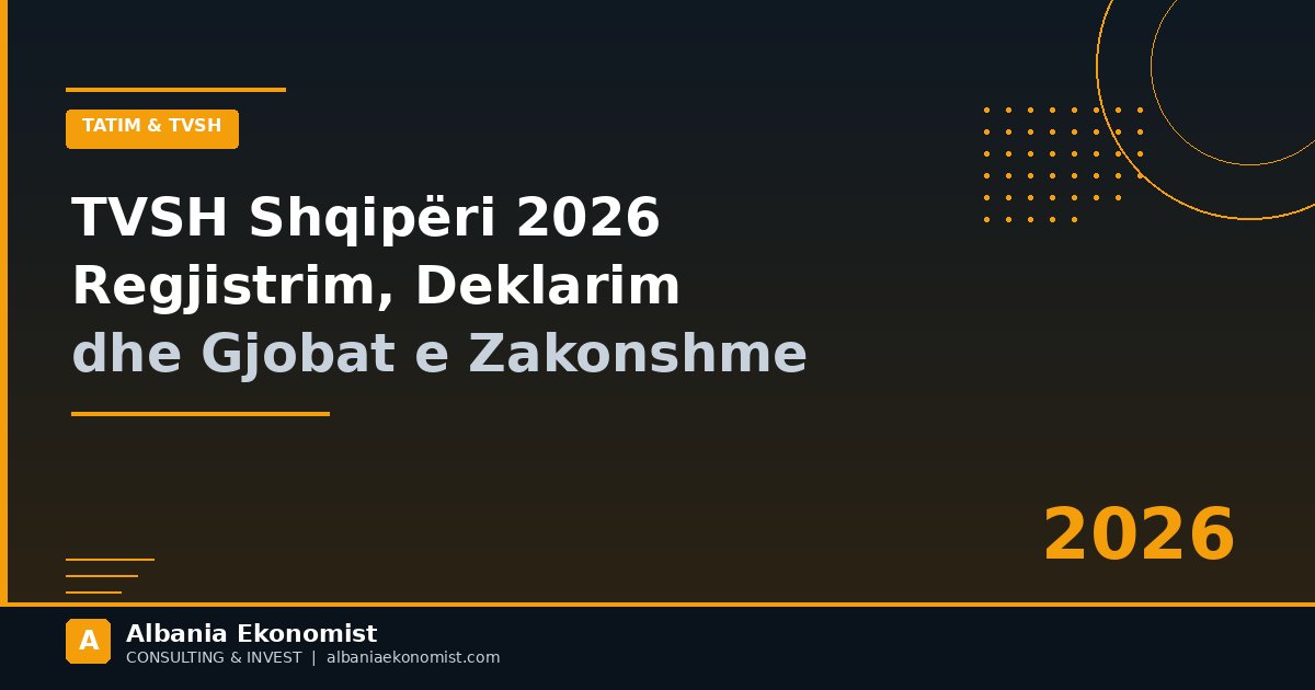 TVSH Shqipëri 2026 regjistrim deklarim gjoba — Albania Ekonomist